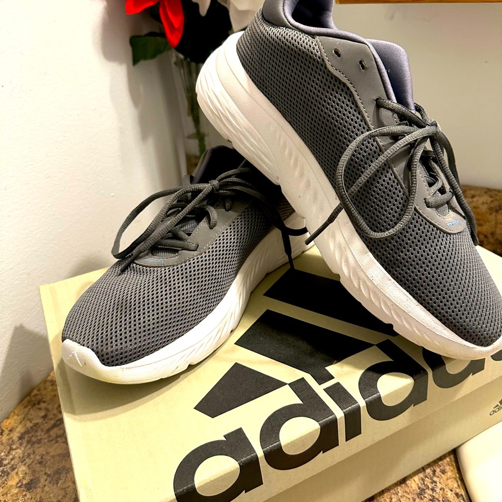 Adidas Gray Mesh Sneakers